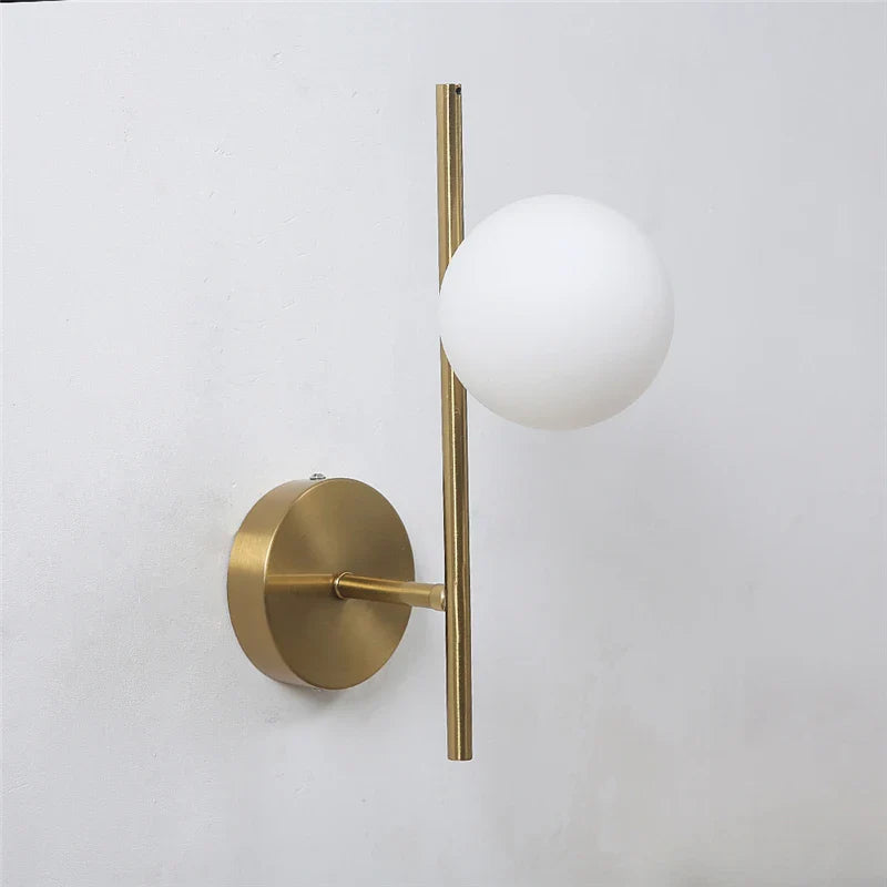 Astra Dual Globe Wall Sconce - Modern Gold Design