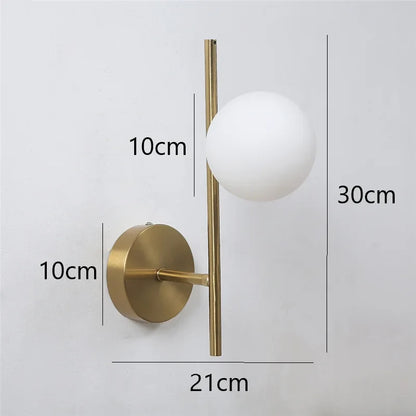 Astra Dual Globe Wall Sconce - Modern Gold Design