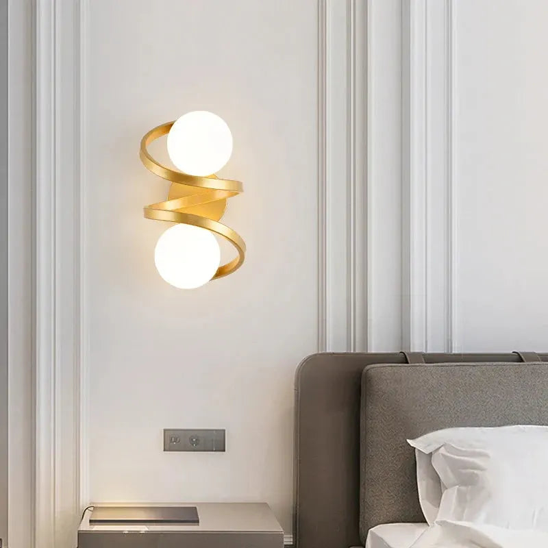 Astra Modern Dual LED Globe Wall Sconce