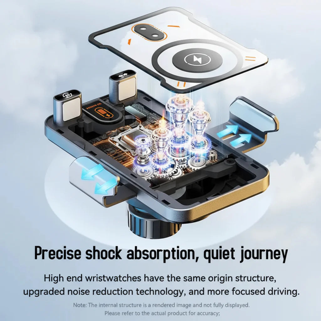 Auto-Clamping Wireless Charging Car Vent Phone Mount