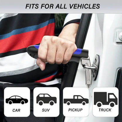 Auto Emergency Assist Handle with Window Breaker Safety Tool