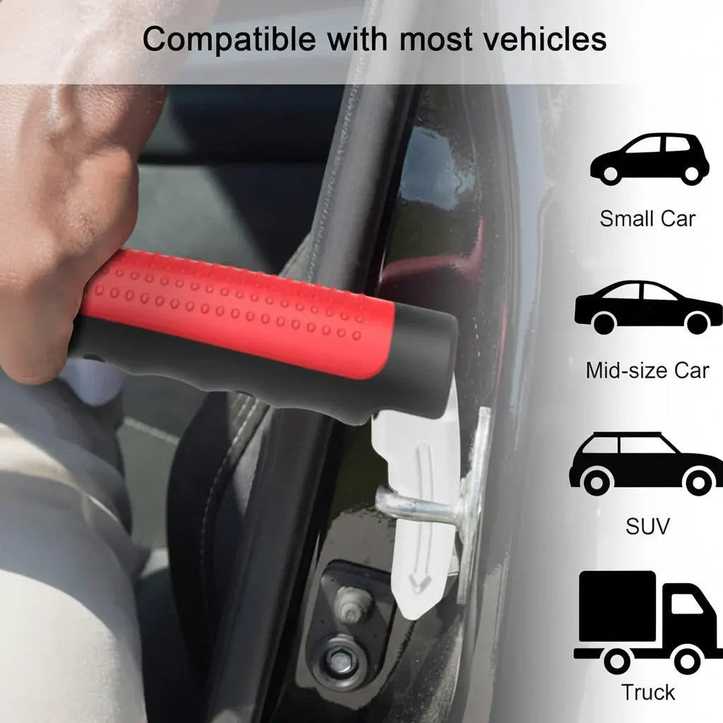 Auto Emergency Assist Handle with Window Breaker Safety Tool