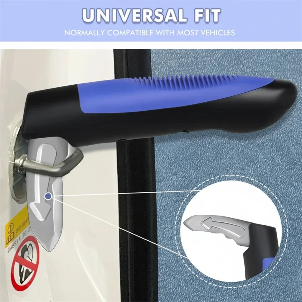 Auto Emergency Assist Handle with Window Breaker Safety Tool