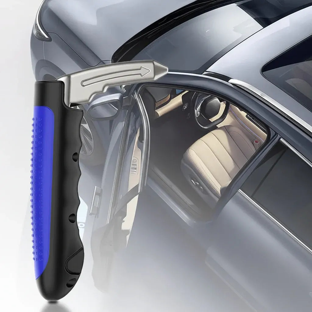 Auto Emergency Assist Handle with Window Breaker Safety Tool