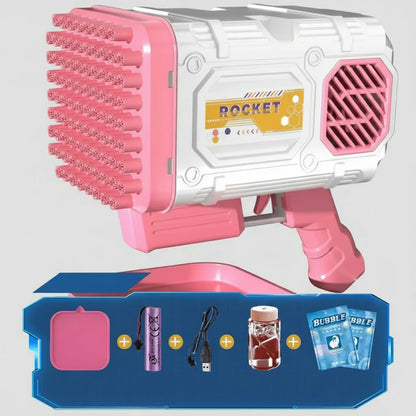 Automatic Bubble Blower Toy with Rechargeable Battery for Outdoor Play