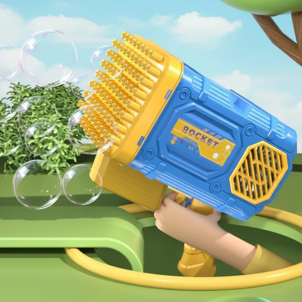 Automatic Bubble Blower Toy with Rechargeable Battery for Outdoor Play