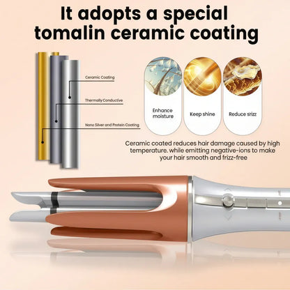 Automatic Ceramic Rotating Hair Curling Iron Styling Tool