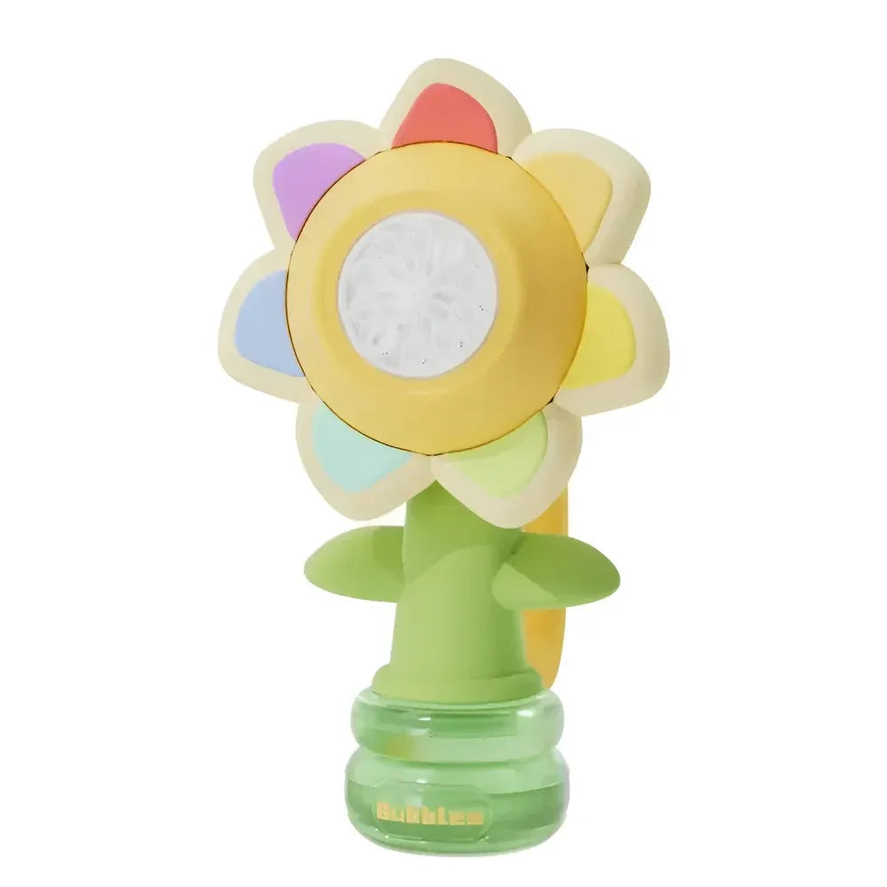 Automatic Flower-Shaped Bubble Blower Machine for Kids