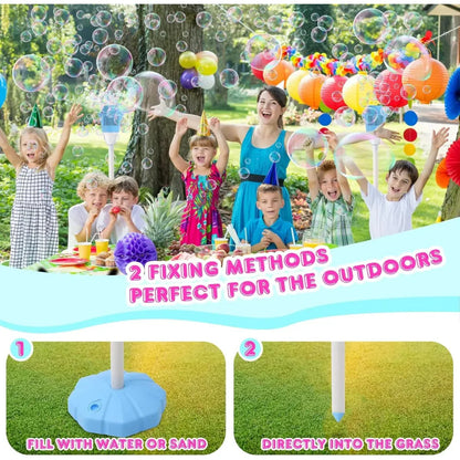 Automatic Outdoor Bubble Blower Machine, Rechargeable Lithium Battery Powered