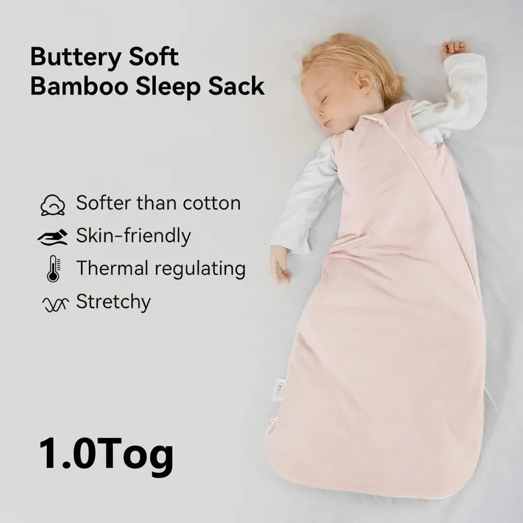 Bamboo Breathable Lightweight Baby Sleeping Bag Sack
