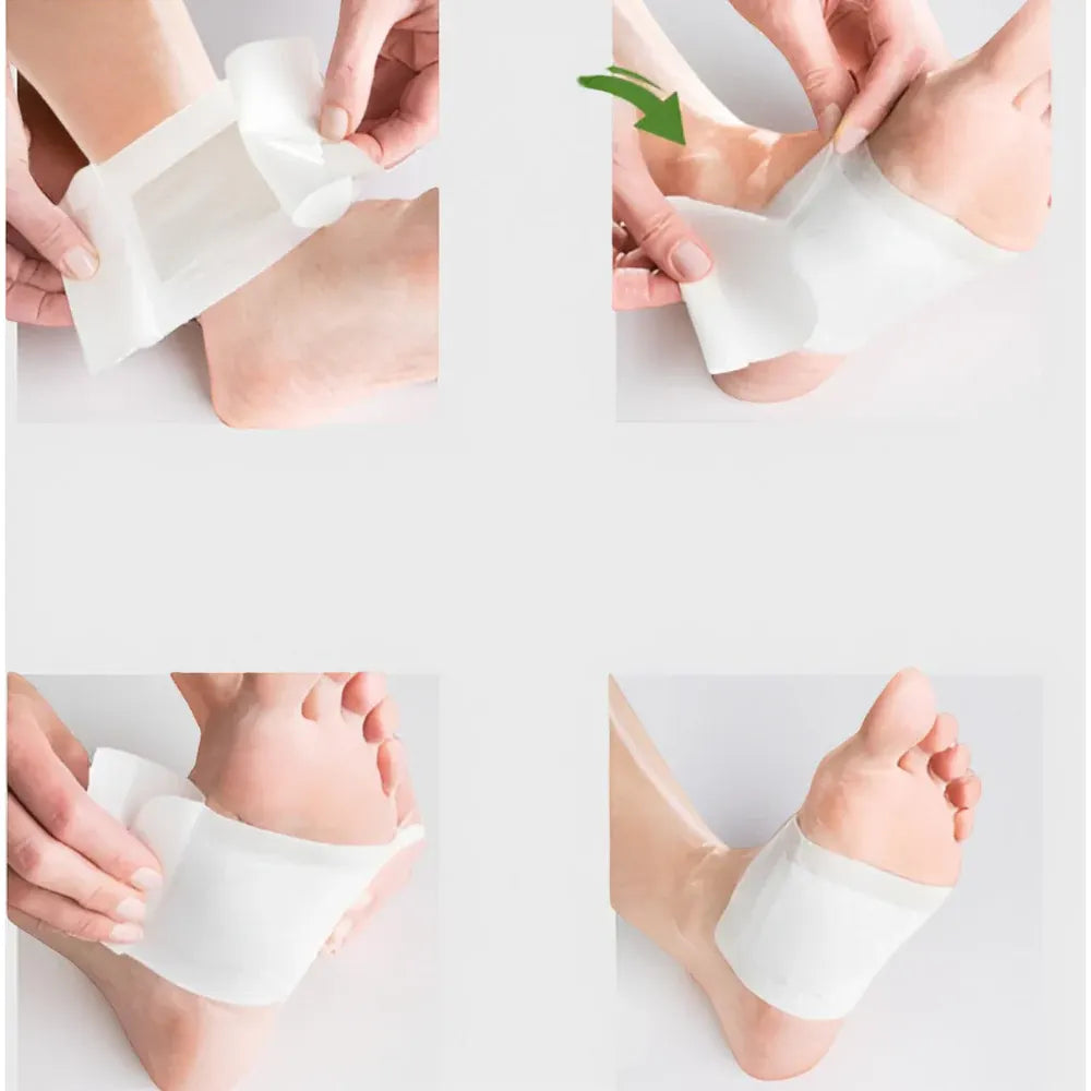 Bamboo Detox Foot Patch Set with Adhesive Care Sheets