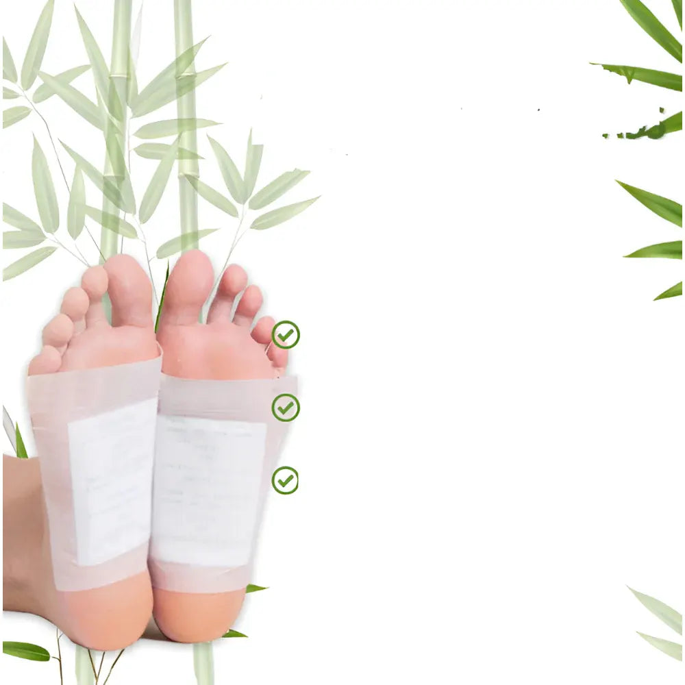 Bamboo Detox Foot Patch Set with Adhesive Care Sheets