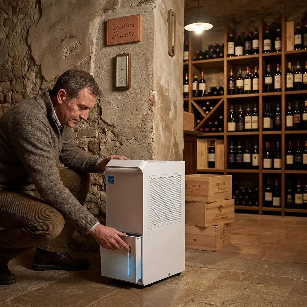 Basement Moisture Absorber & Cooling Dehumidifier Unit