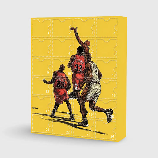 Basketball Collectible Figures Advent Calendar Toy Set