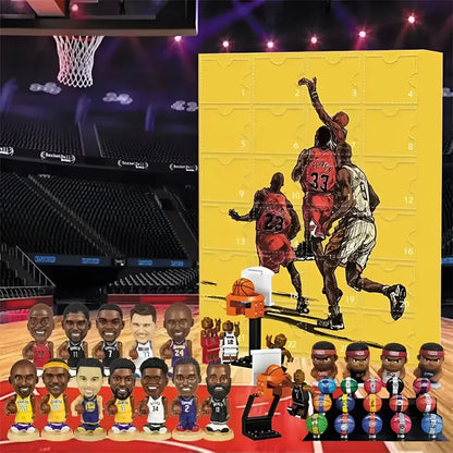 Basketball Collectible Figures Advent Calendar Toy Set