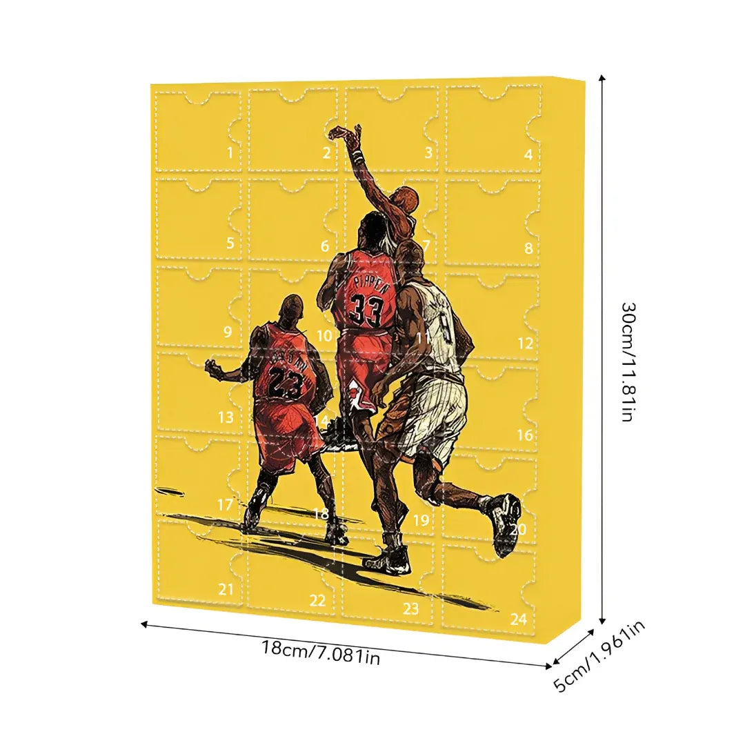 Basketball Collectible Figures Advent Calendar Toy Set