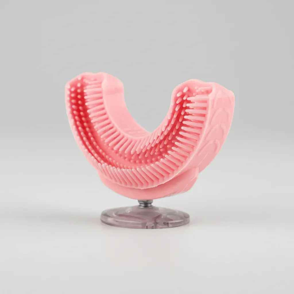 Battery-Operated Electric Toothbrush for Kids with Playful Design