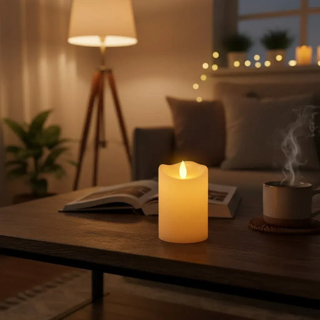 Battery-Operated LED Flameless Candles for Halloween Decor