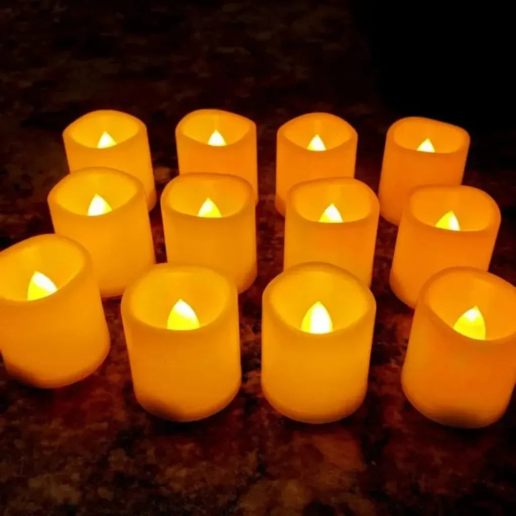Battery-Operated LED Flameless Candles for Halloween Decor