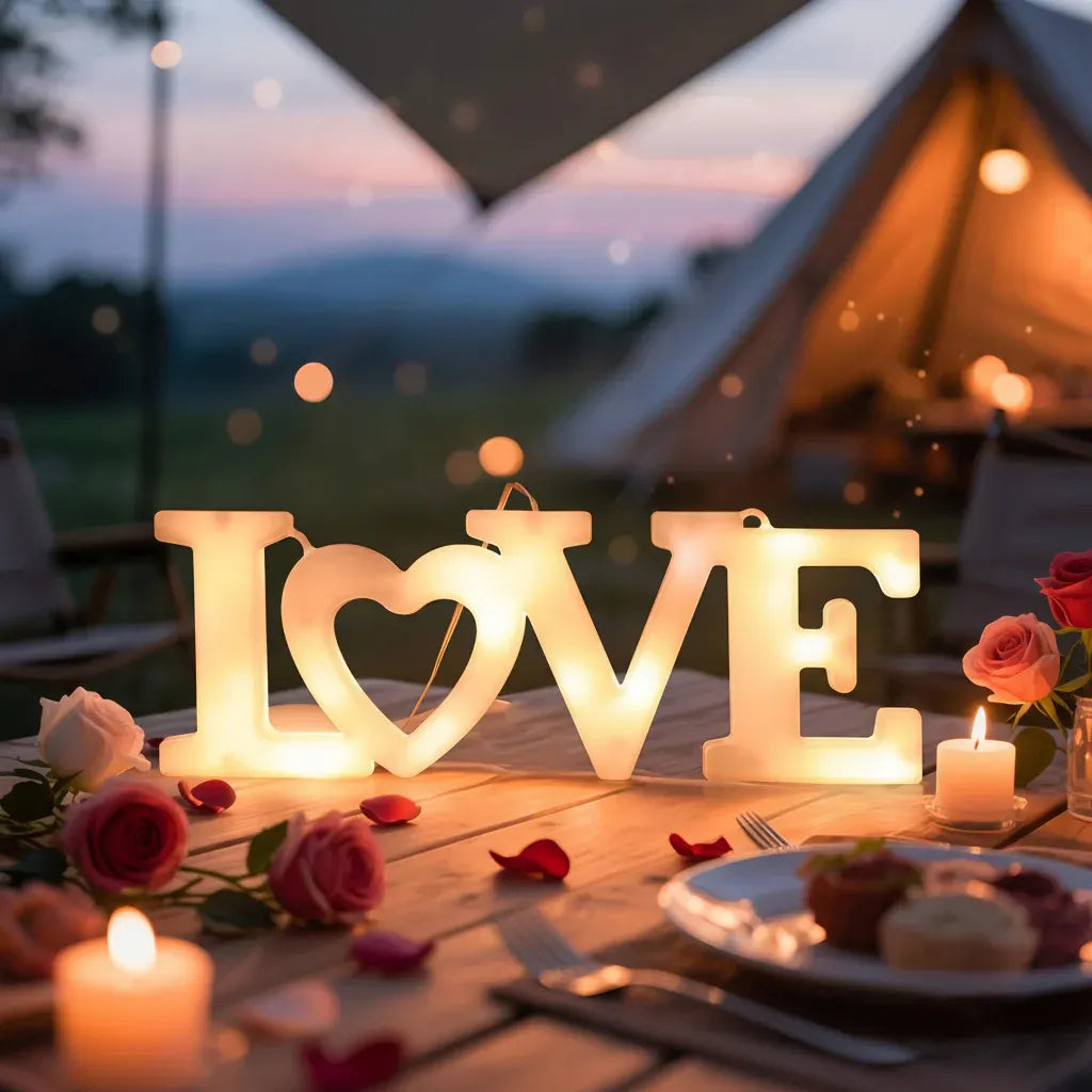 Battery-Operated LED Heart Wall Light for Valentine's Gifting