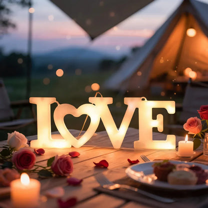 Battery-Operated LED Heart Wall Light for Valentine's Gifting