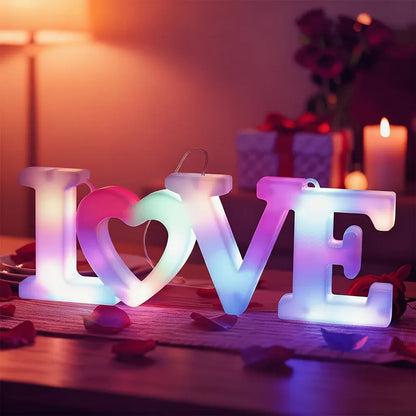 Battery-Operated LED Heart Wall Light for Valentine's Gifting