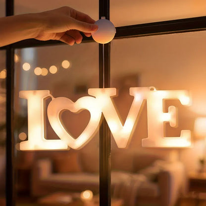 Battery-Operated LED Heart Wall Light for Valentine's Gifting
