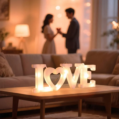 Battery-Operated LED Heart Wall Light for Valentine's Gifting