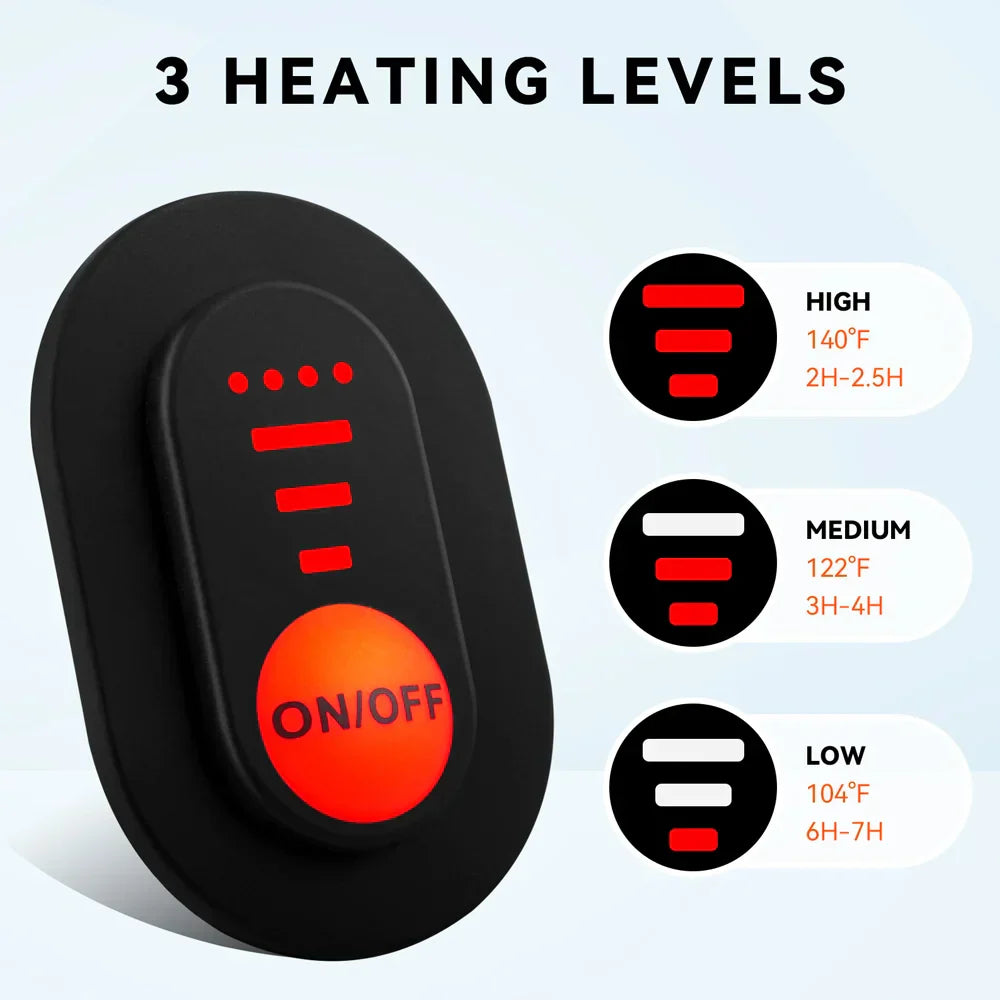 Battery-Powered Heated Gloves, Waterproof & Touchscreen Compatible for Winter Sports