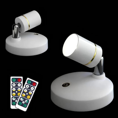 Battery-Powered Modern Adjustable LED Wall Sconce Spotlight