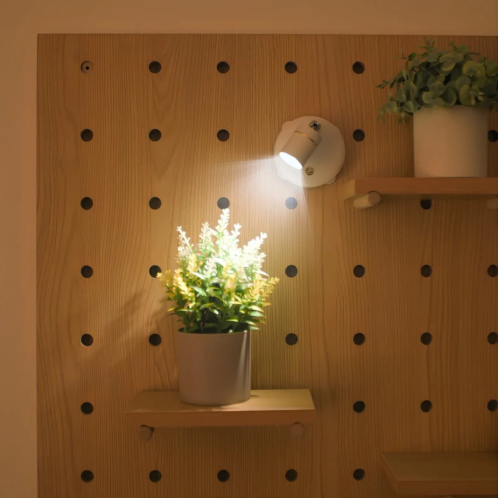 Battery-Powered Modern Adjustable LED Wall Sconce Spotlight