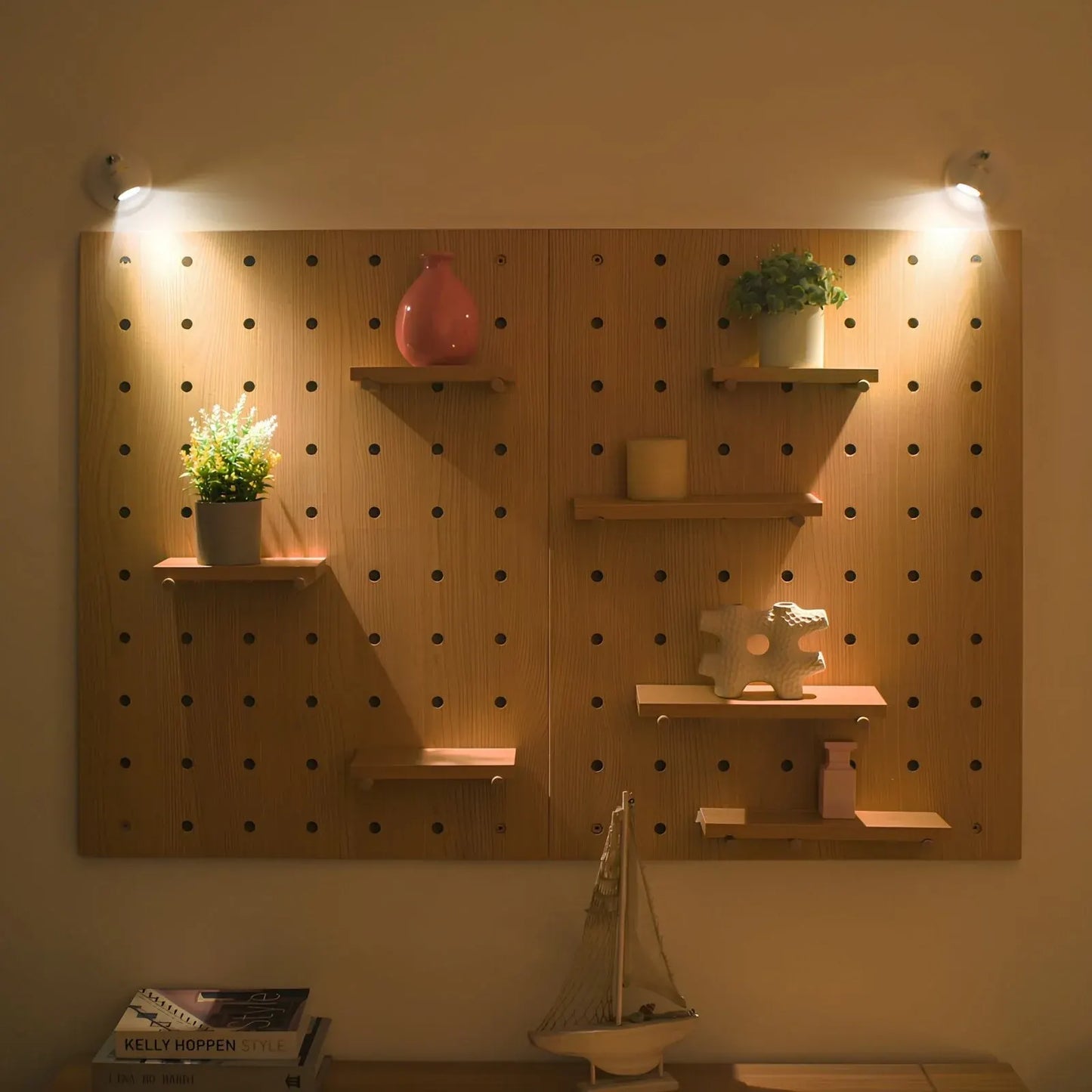 Battery-Powered Modern Adjustable LED Wall Sconce Spotlight