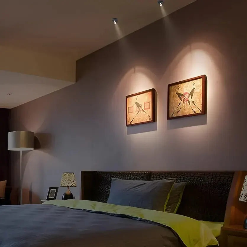 Battery-Powered Modern Adjustable LED Wall Sconce Spotlight