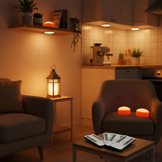 Battery-Powered Orange Halloween Lights for Decoration