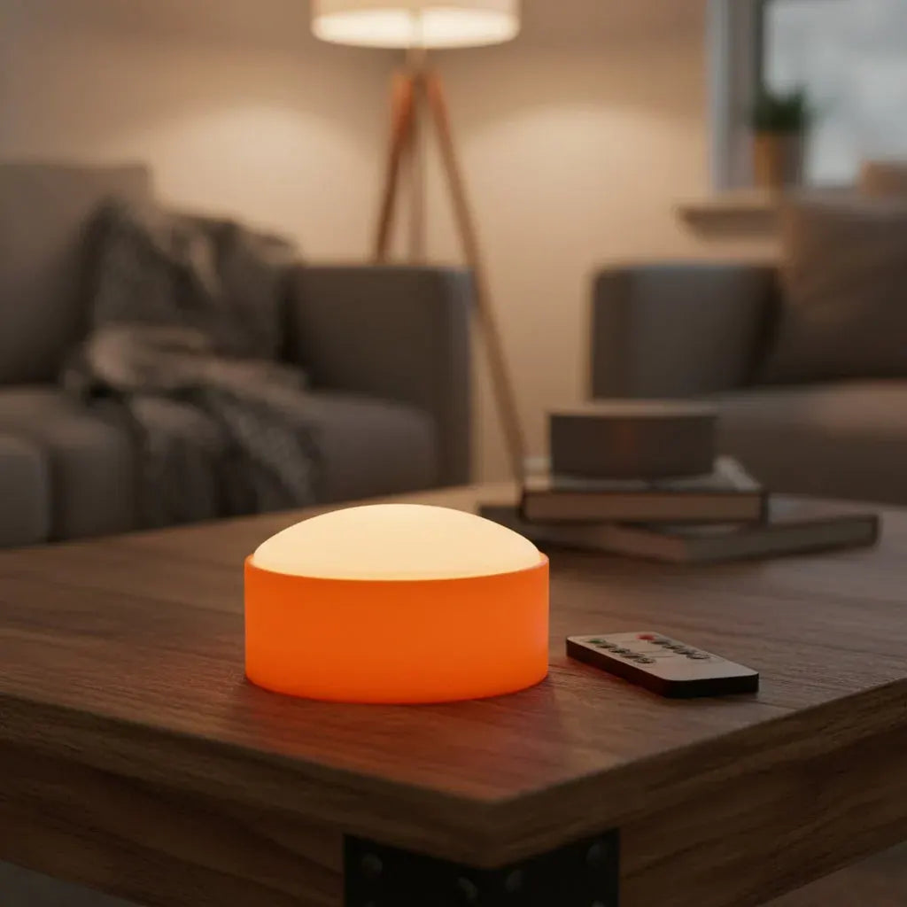 Battery-Powered Orange Halloween Lights for Decoration