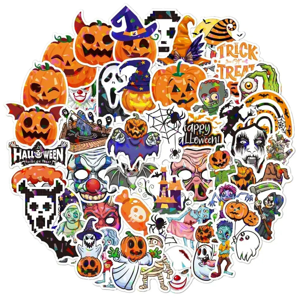 Battery-Powered Orange Halloween Lights for Decoration