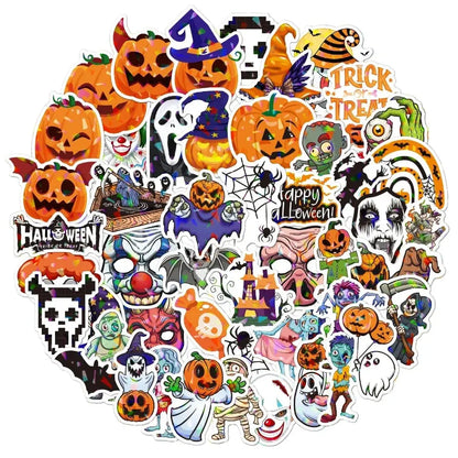 Battery-Powered Orange Halloween Lights for Decoration