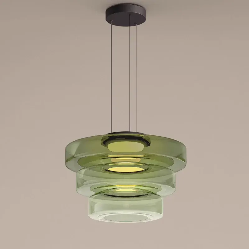 Bauhaus-Style Glass Pendant Ceiling Light Fixture
