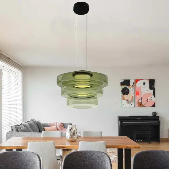 Bauhaus-Style Glass Pendant Ceiling Light Fixture