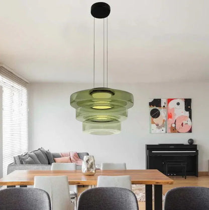 Bauhaus-Style Glass Pendant Ceiling Light Fixture