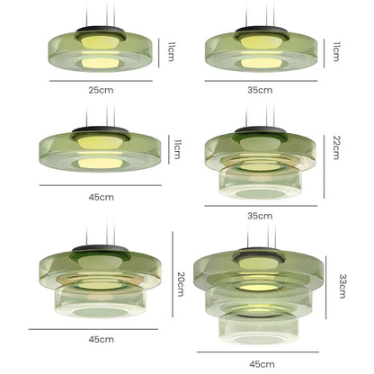 Bauhaus-Style Glass Pendant Ceiling Light Fixture