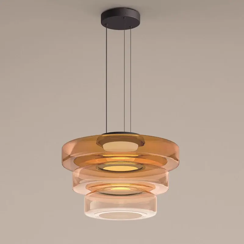 Bauhaus-Style Glass Pendant Ceiling Light Fixture