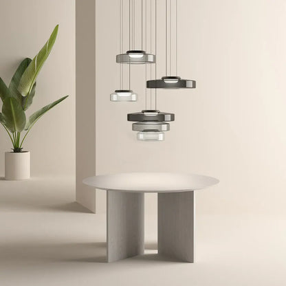 Bauhaus-Style Glass Pendant Ceiling Light Fixture