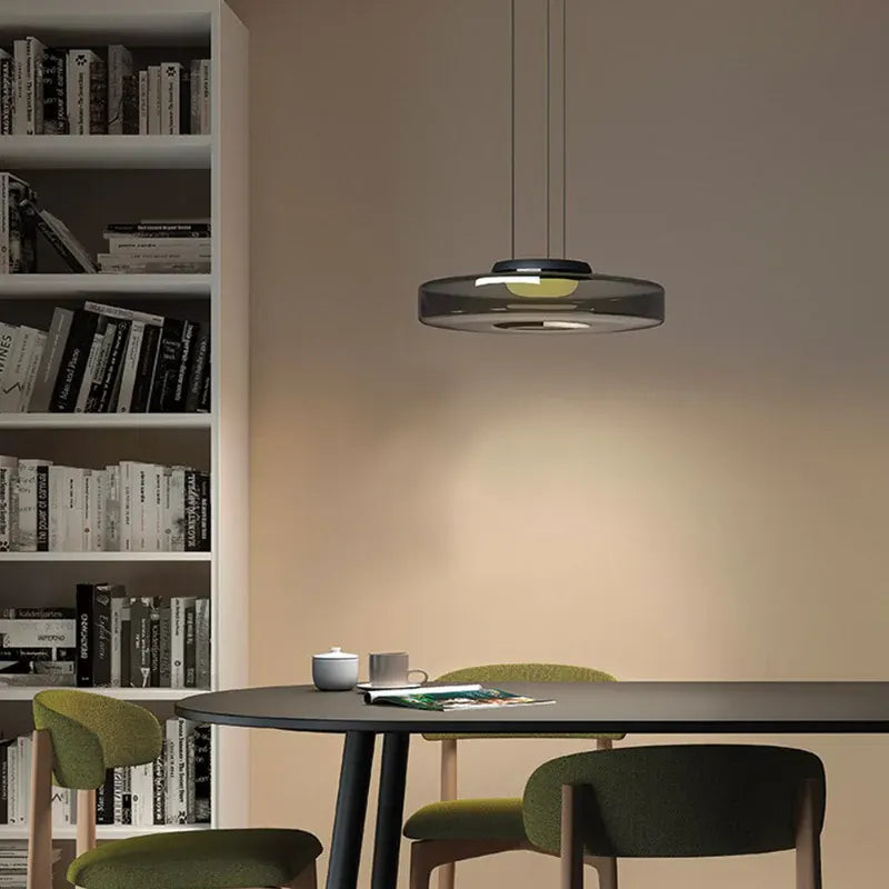 Bauhaus-Style Glass Pendant Ceiling Light Fixture