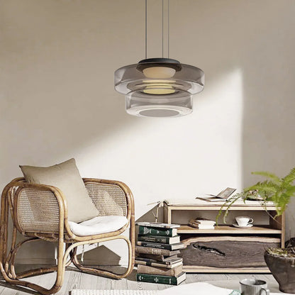 Bauhaus-Style Glass Pendant Ceiling Light Fixture