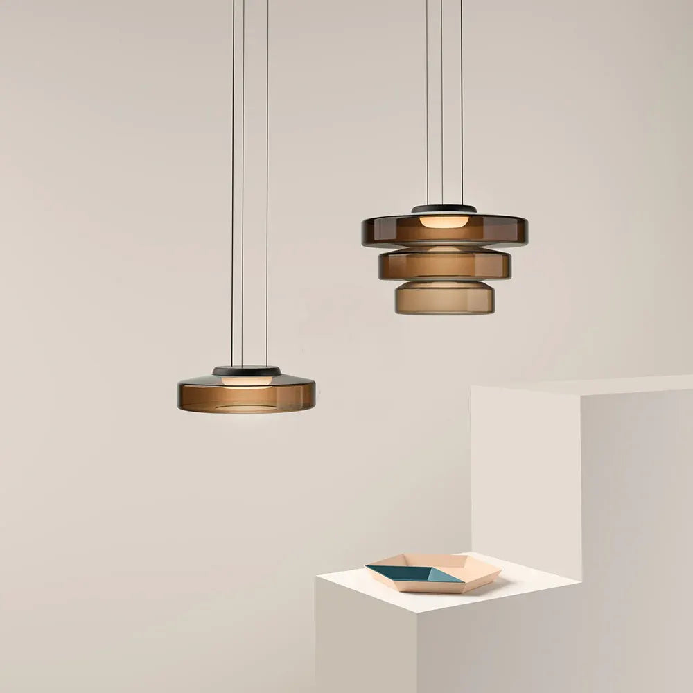 Bauhaus-Style Glass Pendant Ceiling Light Fixture