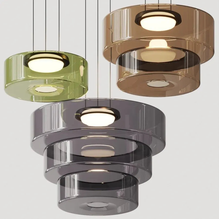Bauhaus-Style Glass Pendant Ceiling Light Fixture