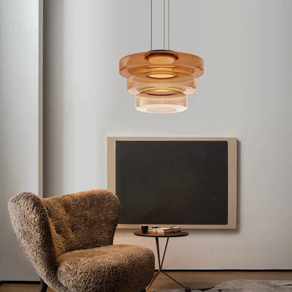 Bauhaus-Style Glass Pendant Ceiling Light Fixture