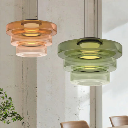 Bauhaus-Style Glass Pendant Ceiling Light Fixture