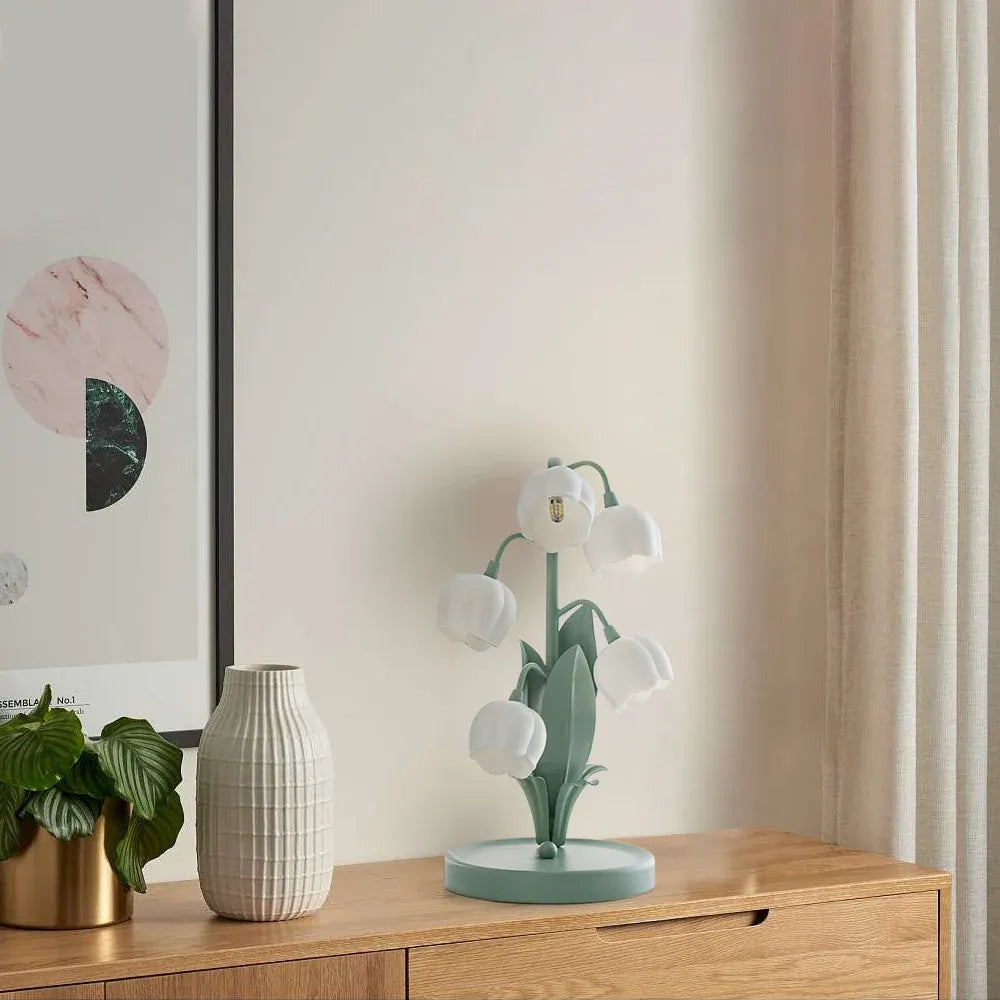 Bell Orchid Table Lamp | Elegant Floral Decorative Indoor Lighting
